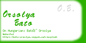 orsolya bato business card